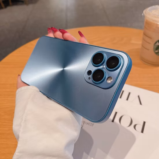 Nueva caja anti del teléfono móvil del rasguño del color del laser de la protección de la lente de la línea CD para el iPhone 14 FAVORABLES máximo